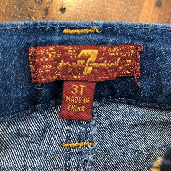 7 For All Mankind Toddler Skinny Jeans 3T - Picture 6 of 7